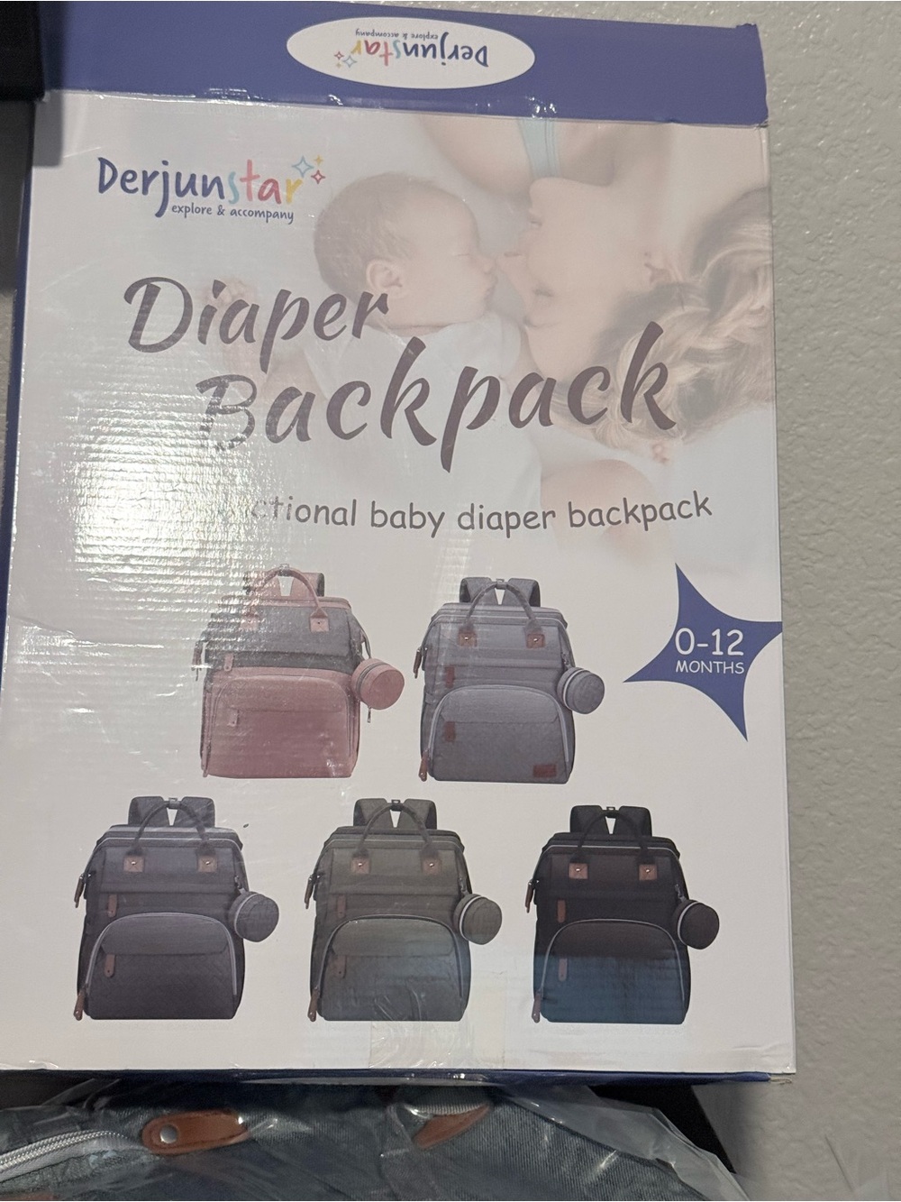 Baby’s  Diaper Backpack Tote - Gray